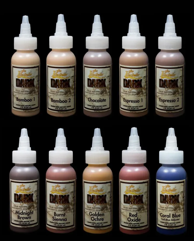 Skin Illustrator Dark Flesh Tone Palette couleurs liquides