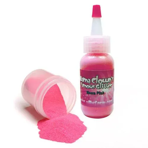 F.A.B. Mama Clown Electric Neon Pink paillettes 1 oz opaque