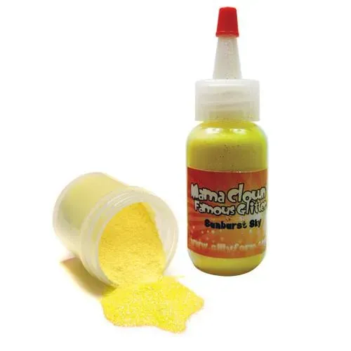 F.A.B. Mama Clown Glitter Sunburst Sky paillettes visage 1 oz pot irisé