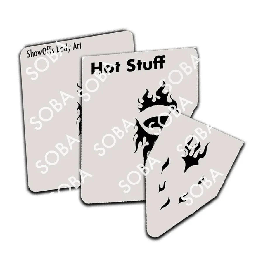 ProAiir StencilEyes Hot Stuff pochoir visage taille unique feu