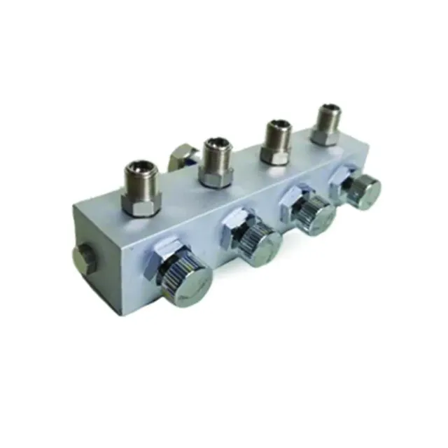 ProAiir répartiteur aérographe 4 voies 1/8" métal