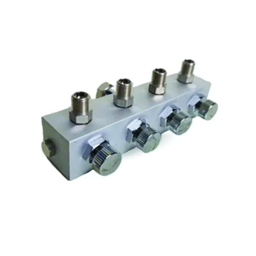 ProAiir répartiteur aérographe 4 voies 1/8" métal