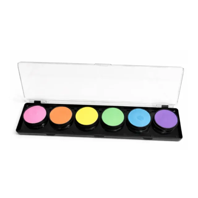 F.A.B. FAB Palettes 6-Color Pastel Palette peinture visage pastel 6 couleurs