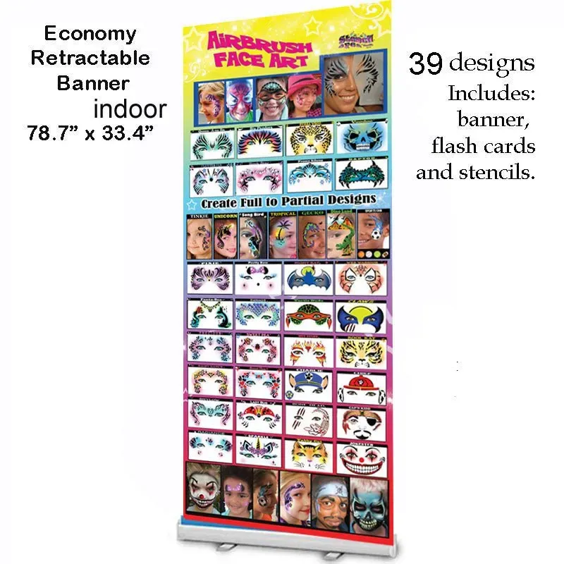 ProAiir StencilEyes 39 pack 32 pochoirs + kakemono