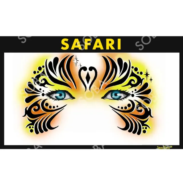 ProAiir StencilEyes Safari pochoir maquillage taille unique