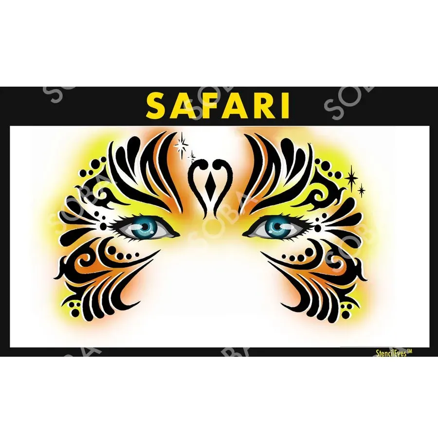 ProAiir StencilEyes Safari pochoir maquillage taille unique