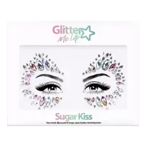 Glitter Me Up Sugar Kiss bijoux visage strass argenté