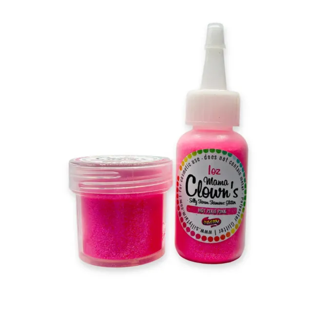 F.A.B. Mama Clown Hot Pixie Pink paillettes 1 oz irisé