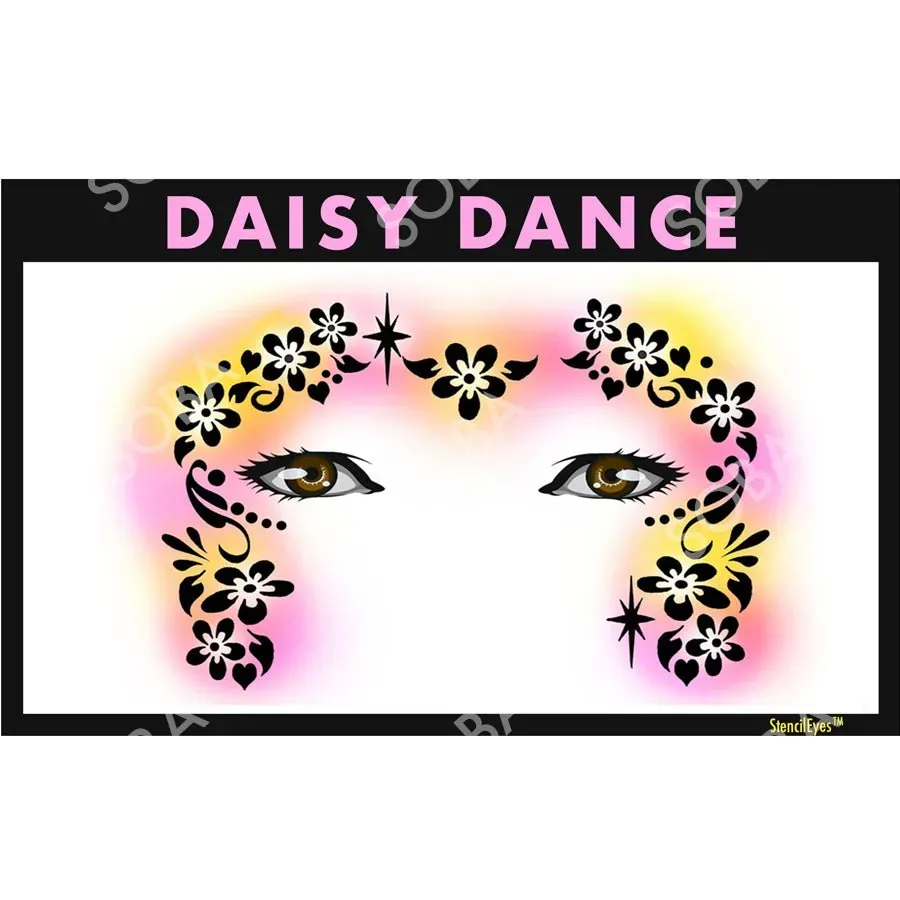 ProAiir StencilEyes Daisy Dance pochoir visage adulte fleur