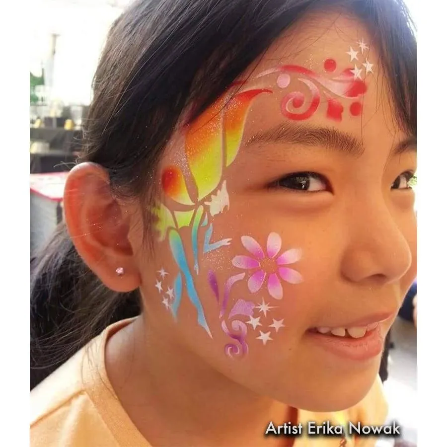 ProAiir StencilEyes Bella Fairy pochoir visage taille unique fée