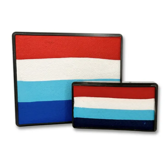 F.A.B. Patriotic Rainbow Arty Cake maquillage 50g+28g tricolore