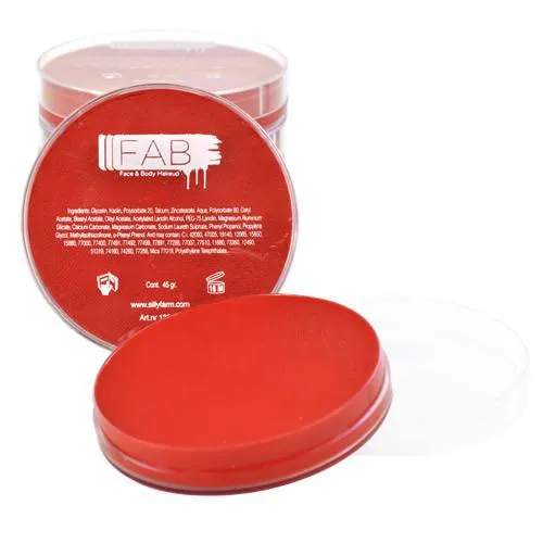 F.A.B. Face Paint Rage/Carmine Red 128 peinture visage 16 g rouge intense