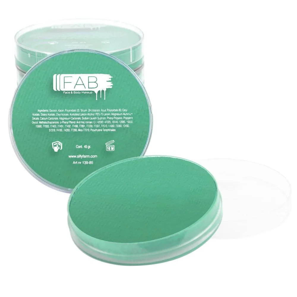 F.A.B. FAB Face Paint Dolphin/Pastel Green 109 peinture visage 16 g à l’eau