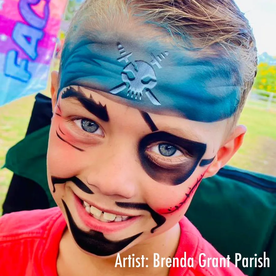 ProAiir StencilEyes Cap'n Kidd pochoir visage pirate