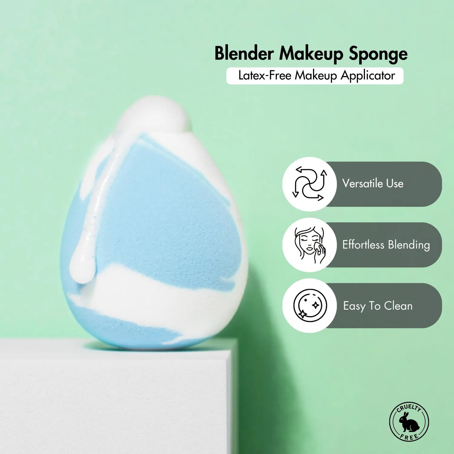 Cinema Secrets Pro Blender éponge maquillage sans latex pointe fine