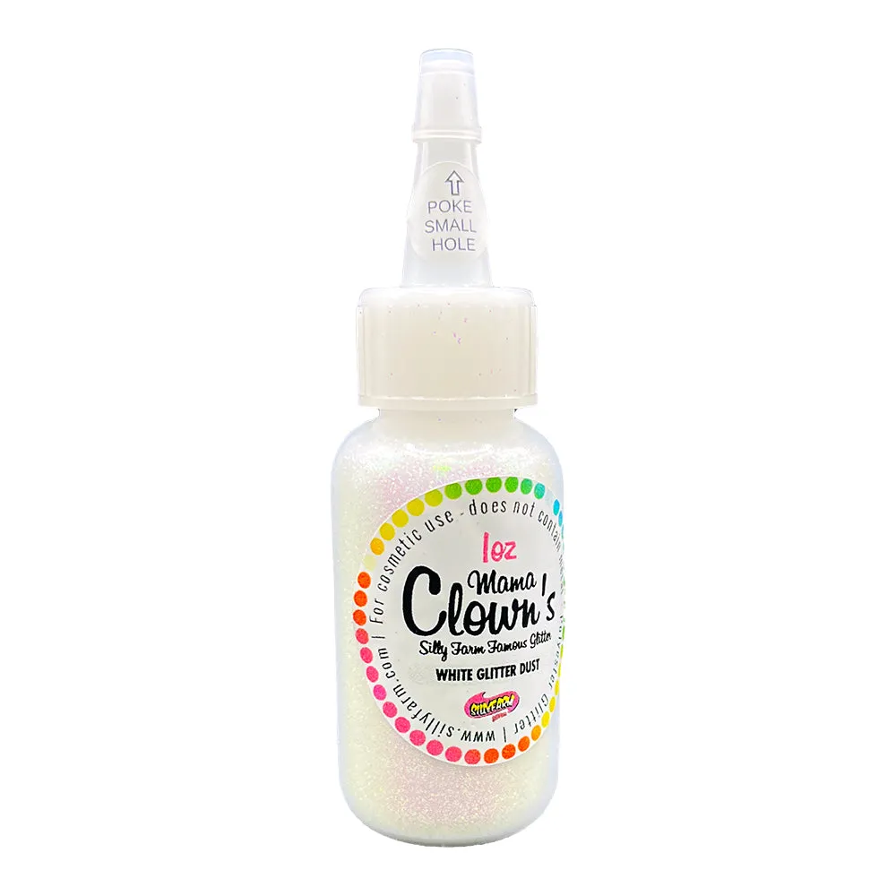 F.A.B. Mama Clown Glitter White Glitter Dust paillettes 1 oz irisées