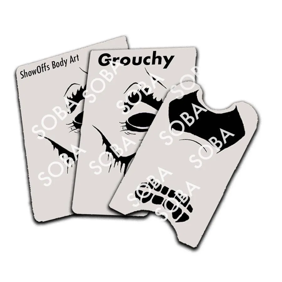 ProAiir StencilEyes Grouchy pochoir maquillage adulte Hulk
