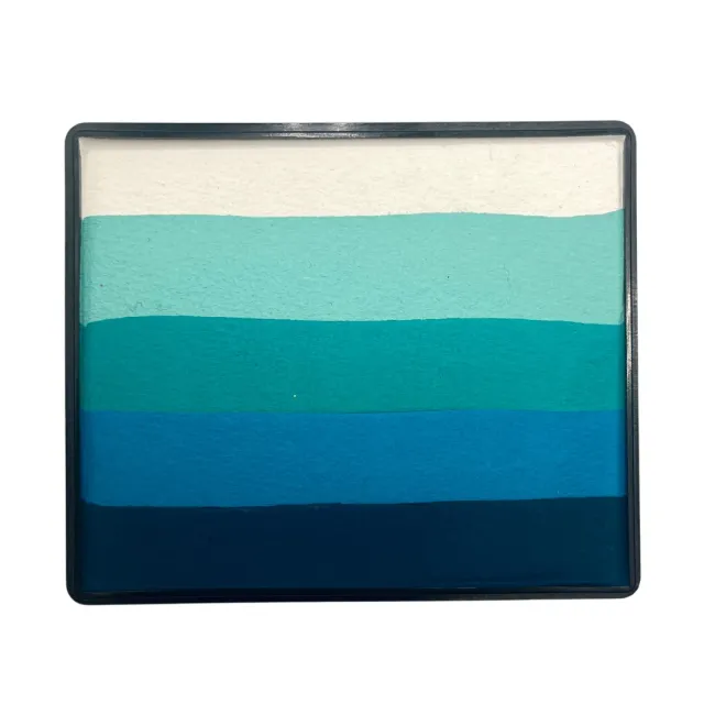 F.A.B. Sea Glass Rainbow Cake fard visage 50g bleu océan