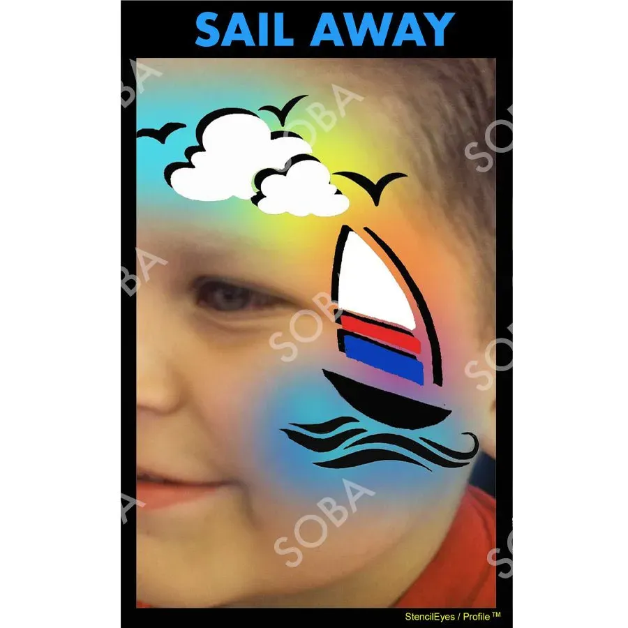 ProAiir StencilEyes Sail Away pochoir taille unique marin