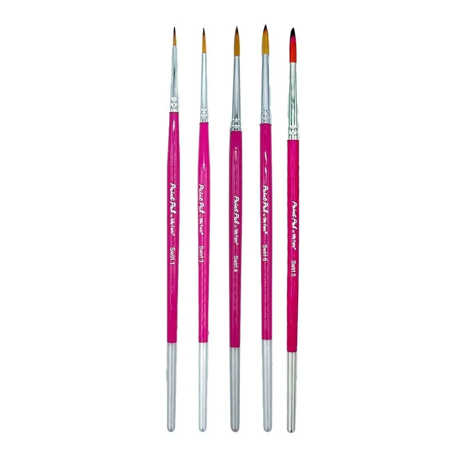 F.A.B. Paint Pal Swirls set 5 pinceaux ronds visage