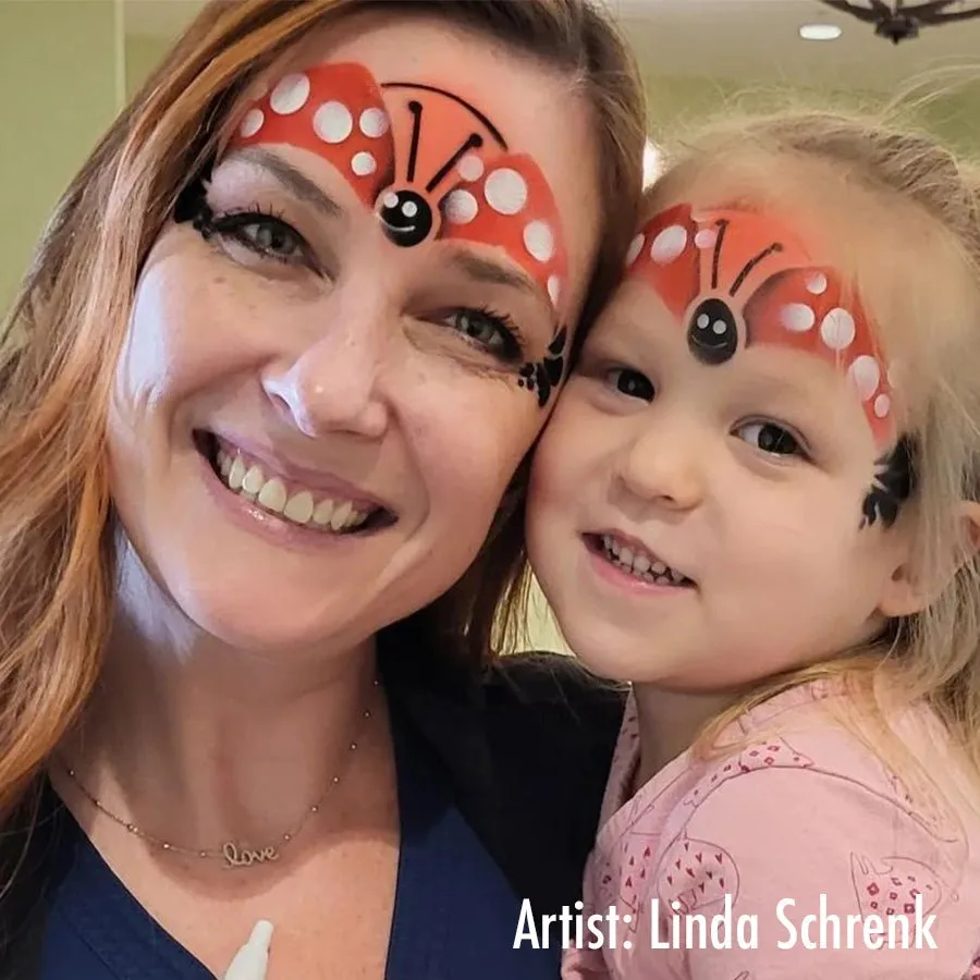 ProAiir StencilEyes Lady Bug pochoir maquillage enfant coccinelle