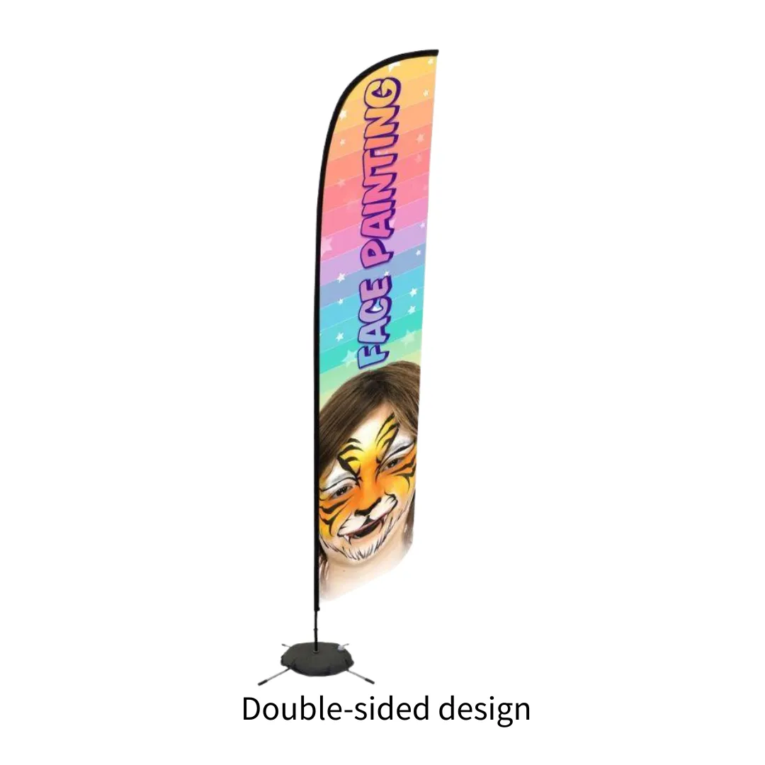 F.A.B. Bannière drapeau Face Painting enseigne stand tissu seul