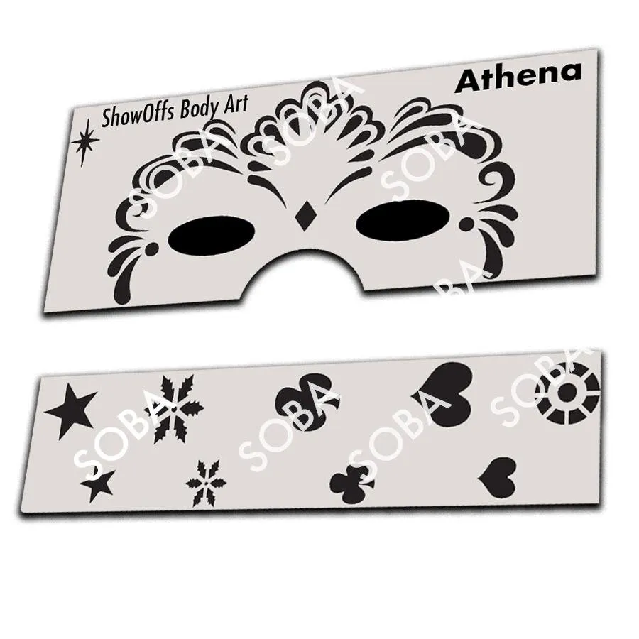 ProAiir StencilEyes Athena pochoir visage fille adulte