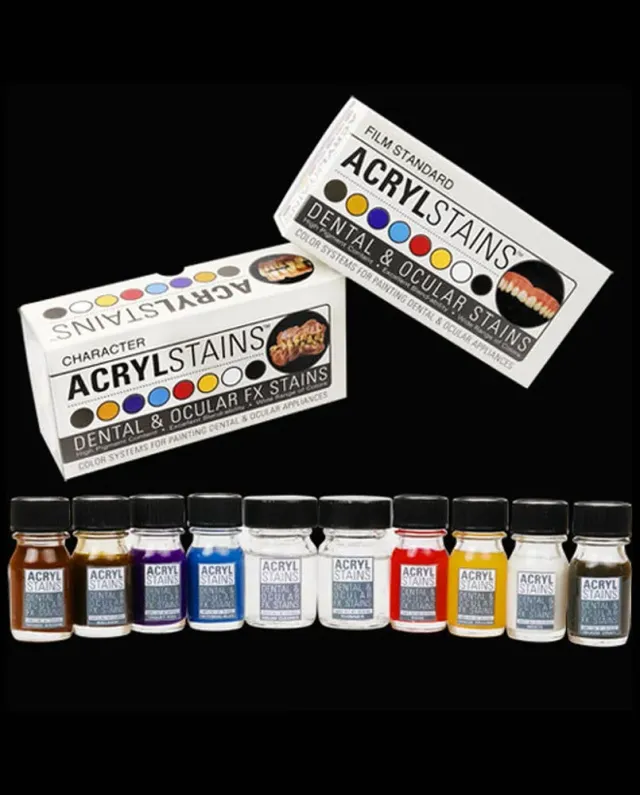 AcrylStains Film Standard kit teinture prothèses 8 tons