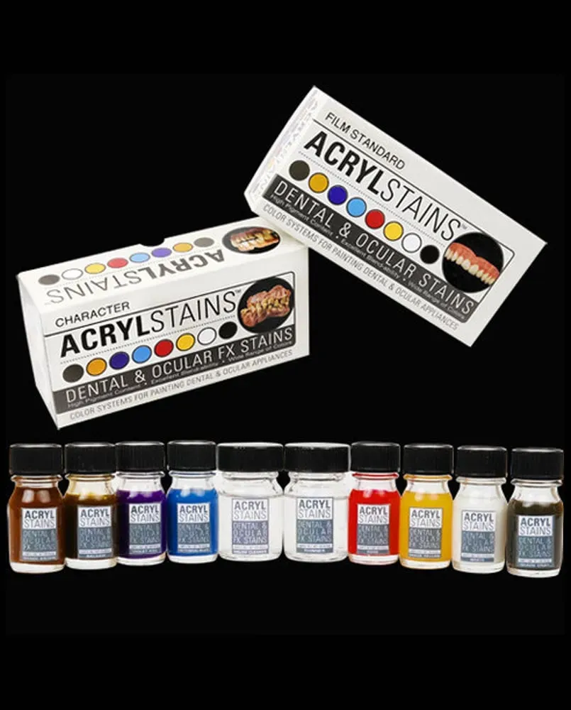 AcrylStains Film Standard kit teinture prothèses 8 tons