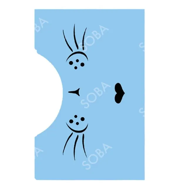 ProAiir StencilEyes QEZ76 pochoir moustaches chat taille unique