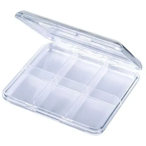 ProAiir Empty Slim Case Boîtier Maquillage 6 Cases Vide