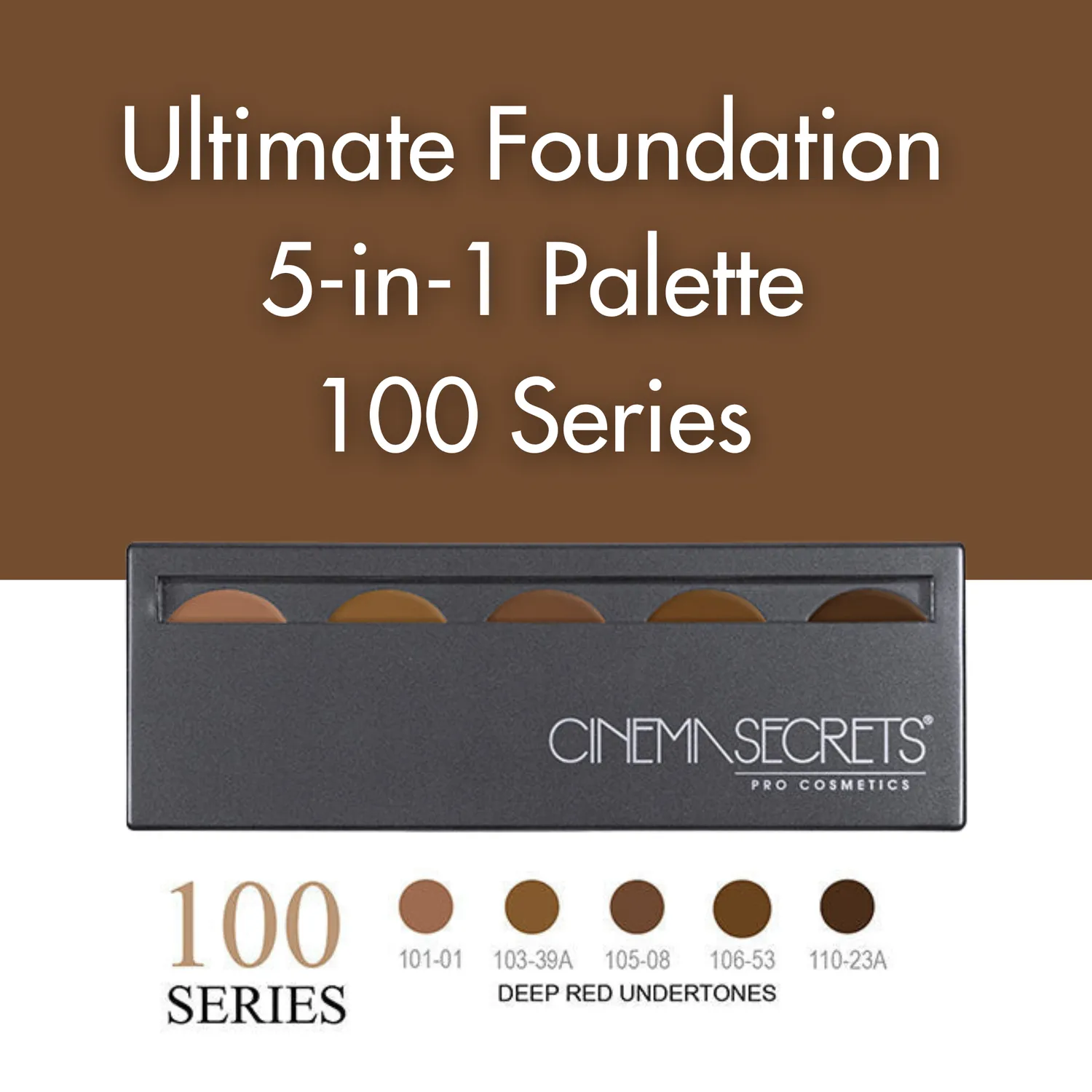 Cinema Secrets 100 Series Palette fond teint 5-en-1 red 5 teintes