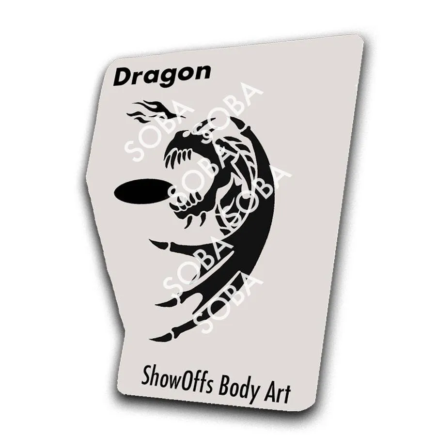 ProAiir StencilEyes Dragon pochoir taille unique écailles