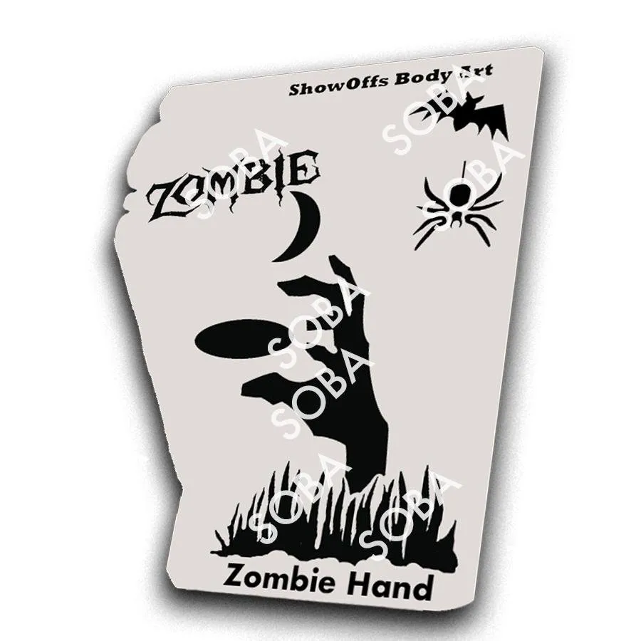 ProAiir StencilEyes Zombie Hand pochoir taille unique Halloween