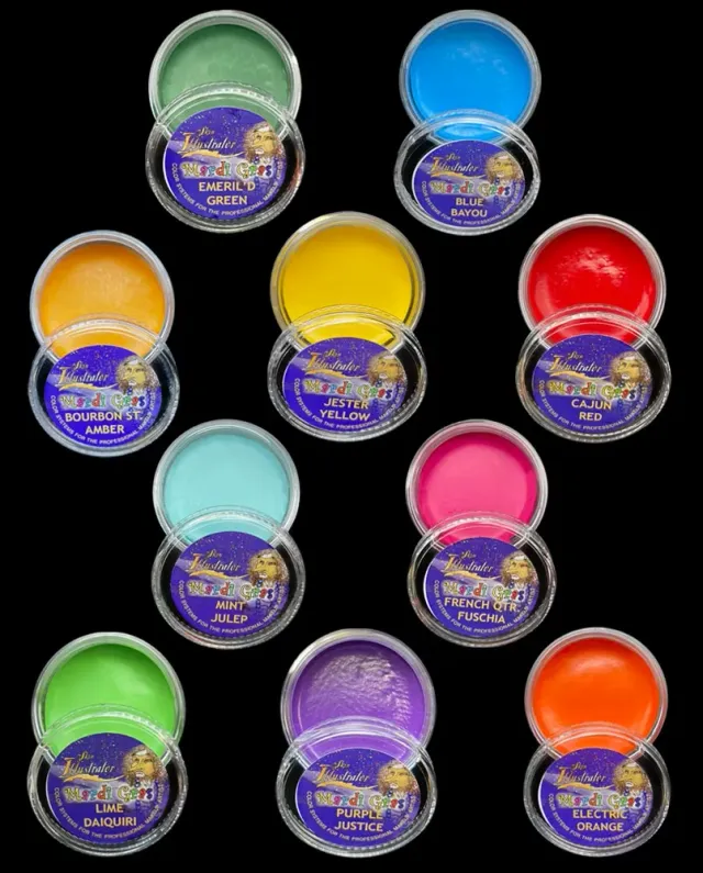 Skin Illustrator Mardi Gras fard alcool individuel carnaval
