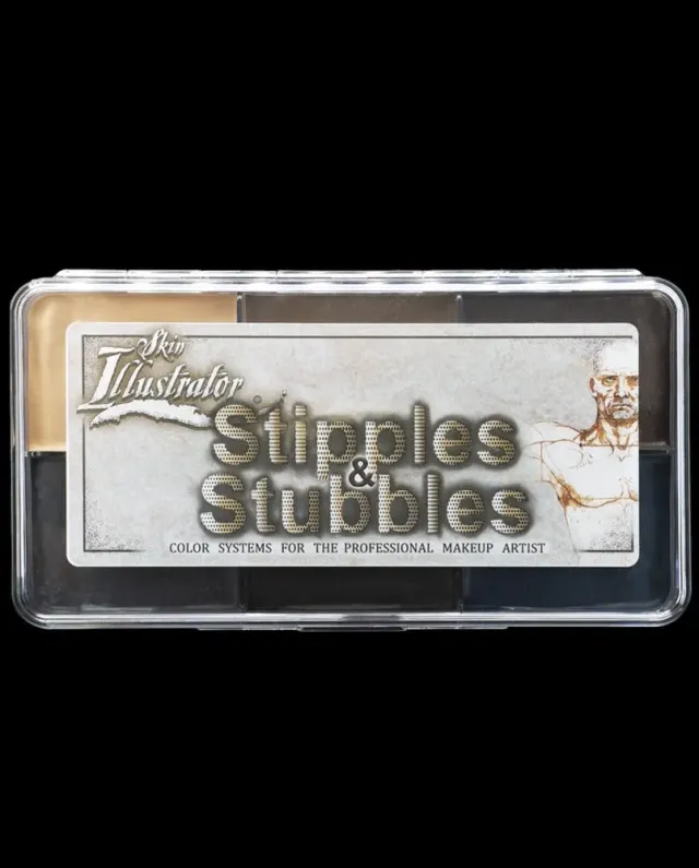 Skin Illustrator Stipples & Stubbles Palette maquillage barbe 6 couleurs réaliste