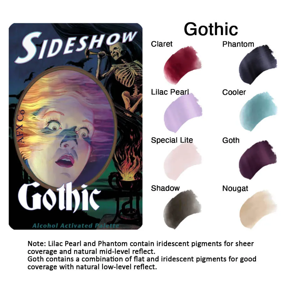 BLUEBIRD Sideshow Gothic palette encres 10 g peaux froides