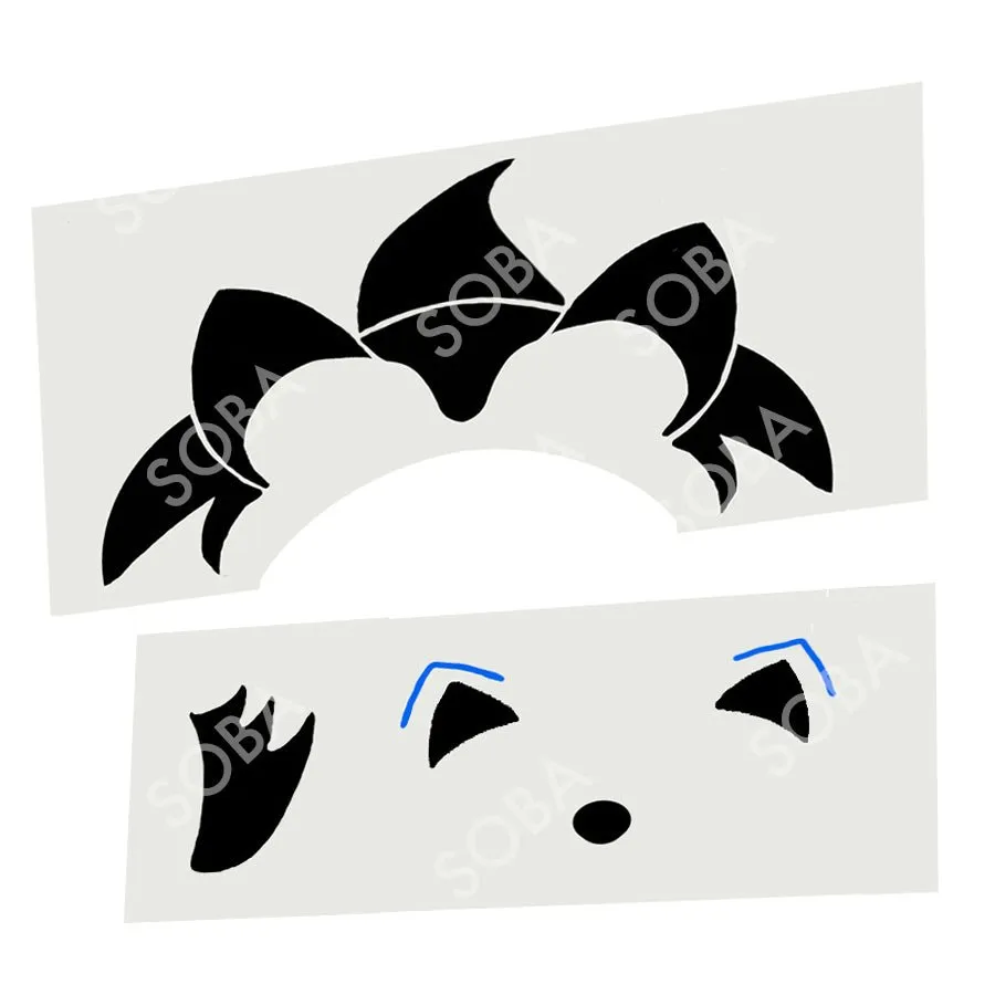 ProAiir StencilEyes Hedgehog pochoir maquillage adulte hérisson