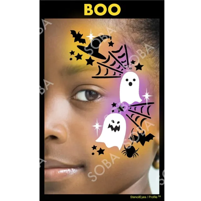 ProAiir StencilEyes Boo pochoir maquillage Halloween