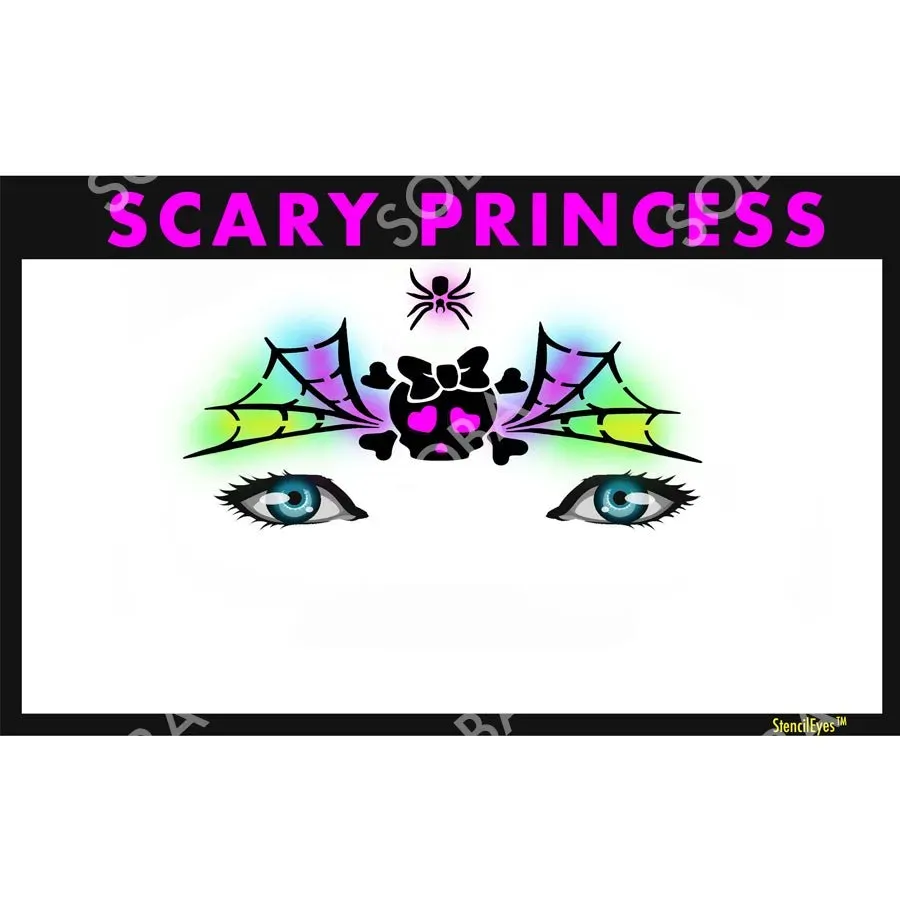 ProAiir StencilEyes Scary Princess pochoir couronne halloween