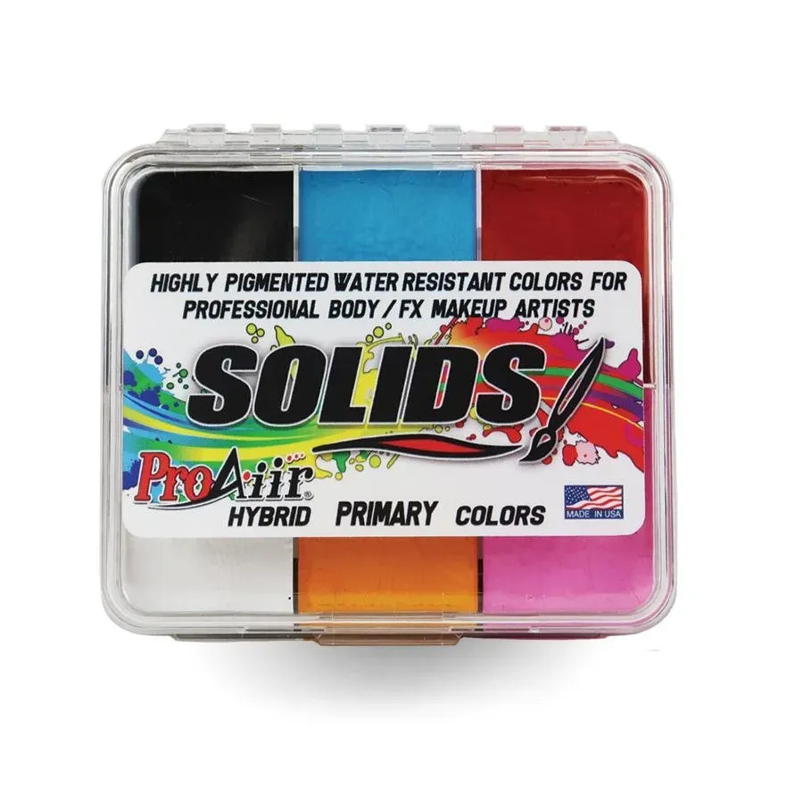 ProAiir Solids Primary palette maquillage 42g 6 couleurs