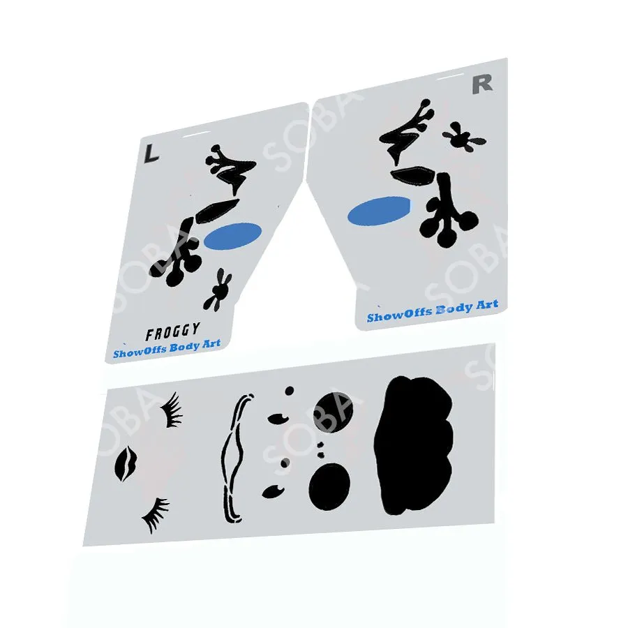 ProAiir StencilEyes Froggy pochoir visage grenouille