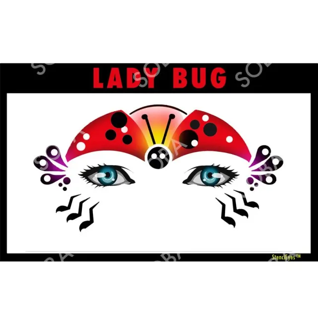 ProAiir StencilEyes Lady Bug pochoir maquillage enfant coccinelle