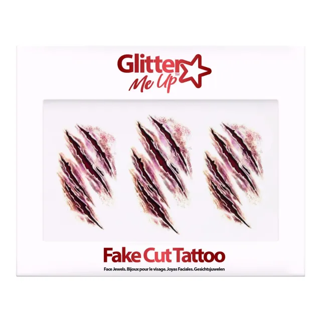 Paintglow Fright Fest Fake Cut Tattoo tatouage fausse coupure