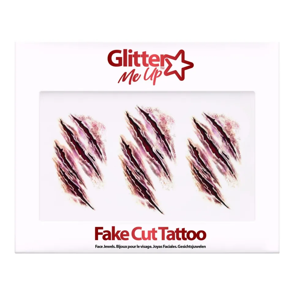 Paintglow Fright Fest Fake Cut Tattoo tatouage fausse coupure