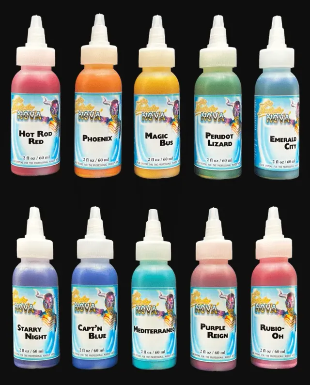 Skin Illustrator Nova Palette Liquids fluide aérographe métallisé