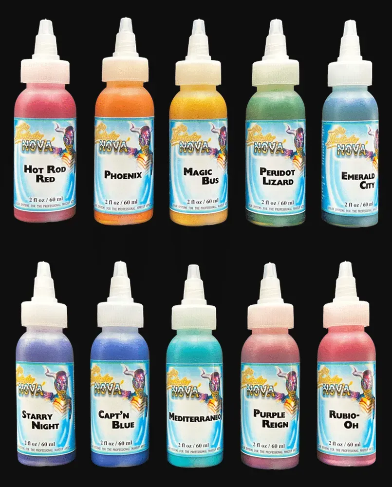 Skin Illustrator Nova Palette Liquids fluide aérographe métallisé